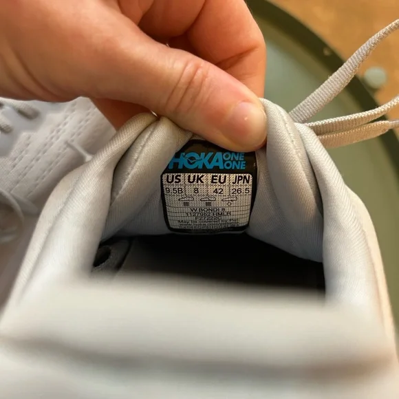 Hoka Athletic Shoes in Gray and Orange - Picture 5 of 7